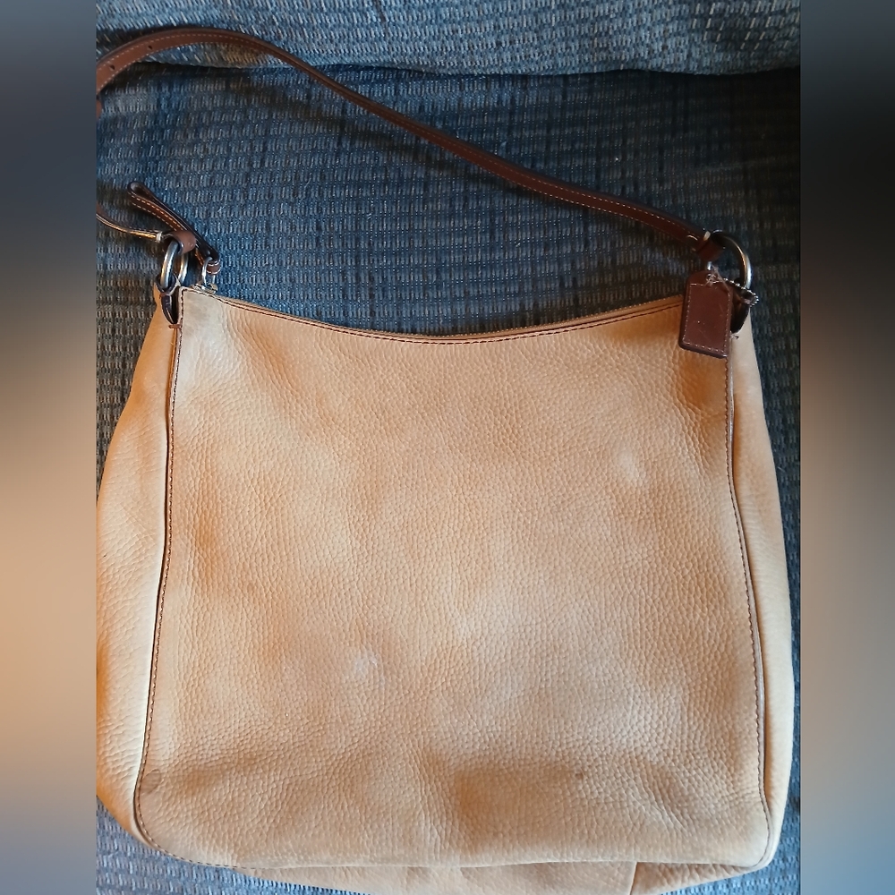 Coach Sueded Pebble Leather Bag - Picture 2 of 8